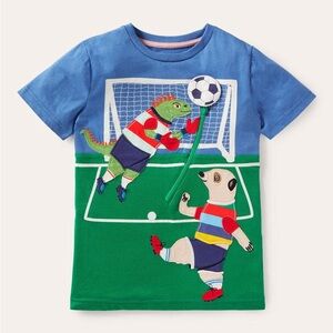 Mini Biden Boys Zip Appliqué T-Shirt